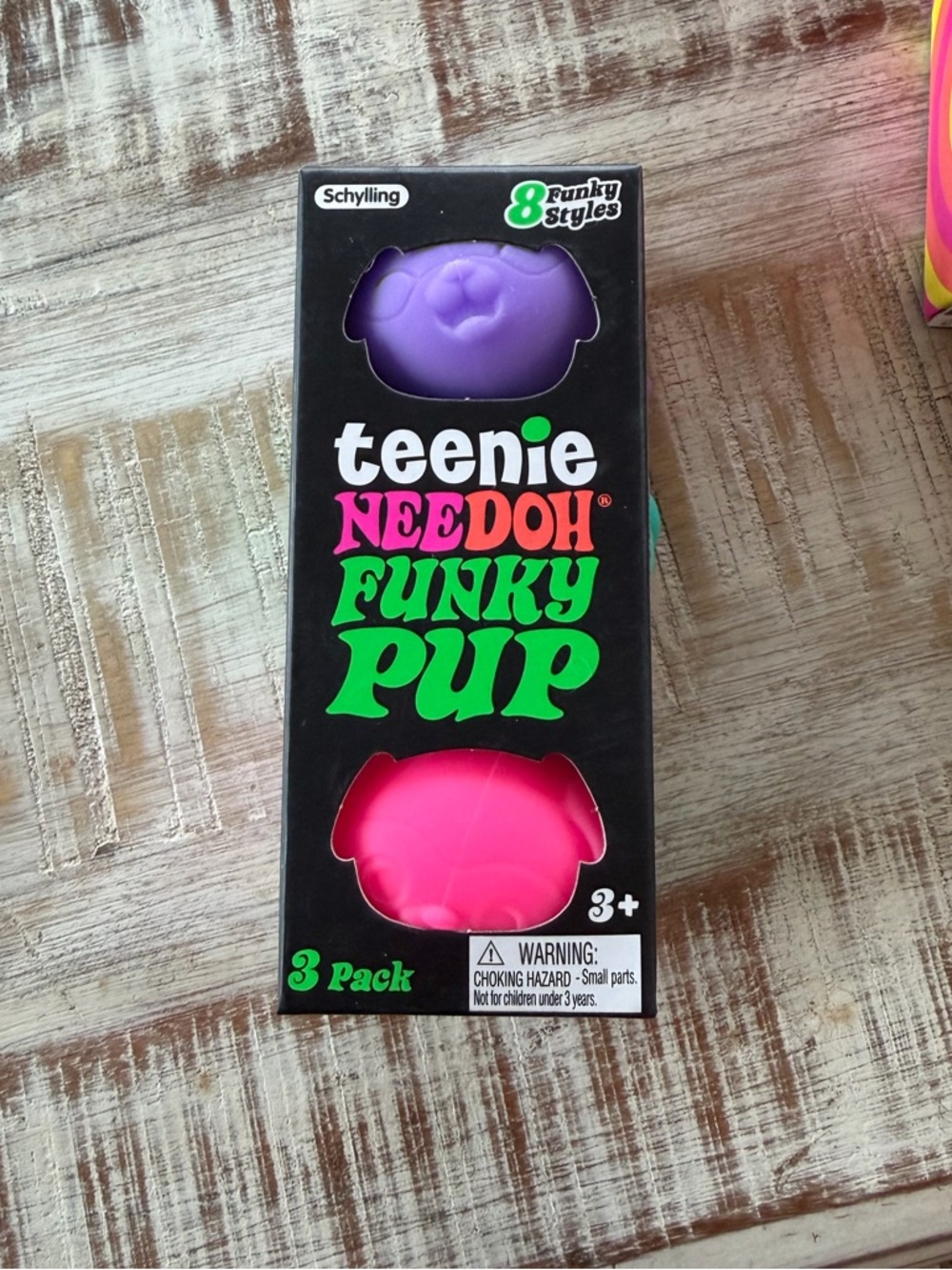 3 Pack Teenie Funky Pup NeeDohs